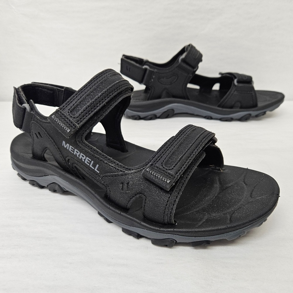 Merrell Huntington Sport Convert Hiking Sandals J036871 Black‎ Men's Size 10